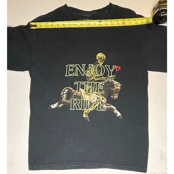 Travis Scott Astroworld “Enjoy The Ride” Long Sleeve Graphic Tee Black Sz Medium - Picture 3 of 6